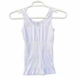 Skinnygirl Shaper Tank Women Medium White Smoothing Seamless Camisole Shapewear
